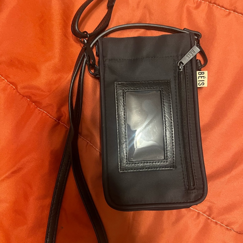 BEIS Black Crossbody Phone Holder